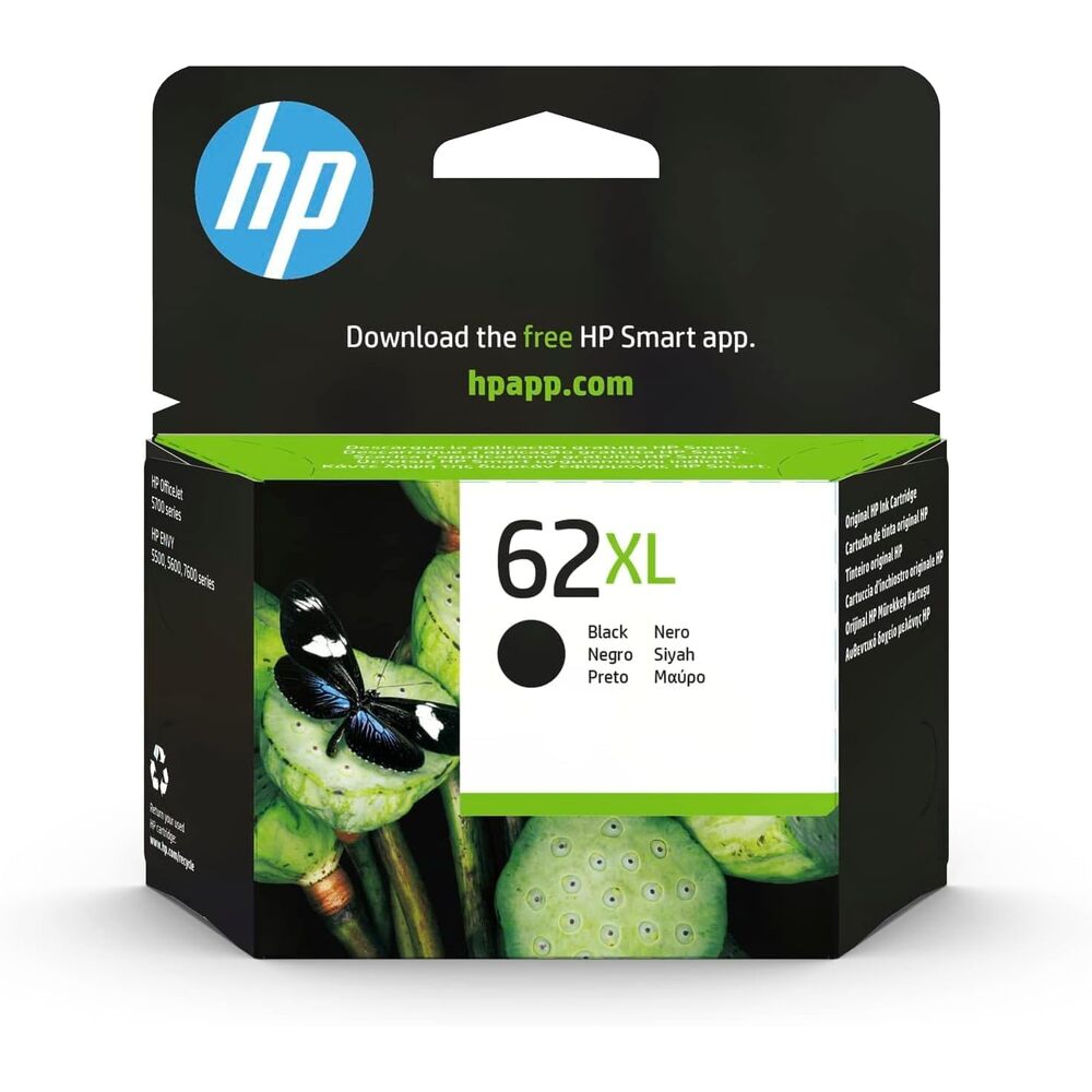 HP Cartouche d'encre noire 62XL C2P05AE#UUS
