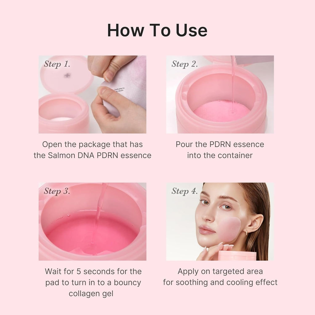 Medicube Pads de tonique en gel au collagène rose PDRN (70 pièces)