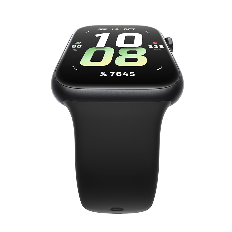 HONOR Watch 5 Montre connectée 64 Mo + 4 Go avec 15 jours d’autonomie, suivi GPS précis, scan de santé et bracelet en silicone - Noir