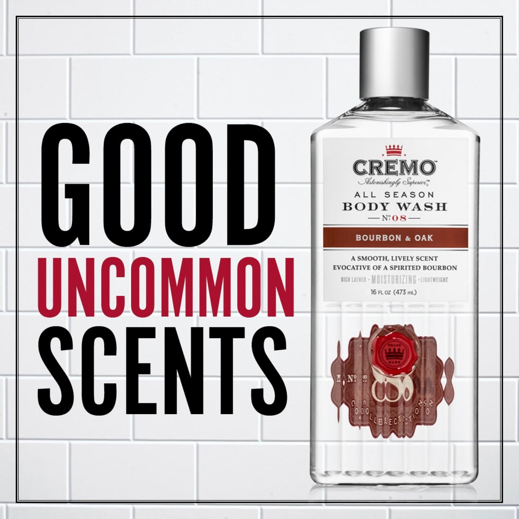 CREMO Bourbon & Oak - Gel Douche - Hydratant & Épicé - 473 ml