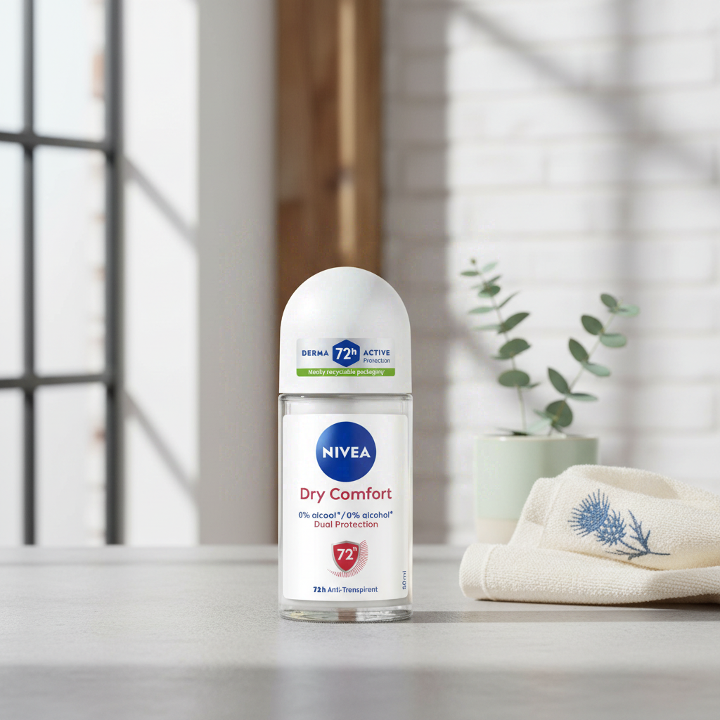 NIVEA Déodorant Femme Aisselles Dry Comfort Protection 72h Bille 50 ml