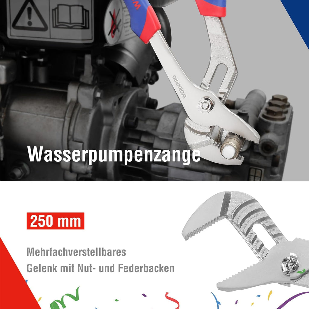 WORKPRO Jeu de pinces, W001321AU
