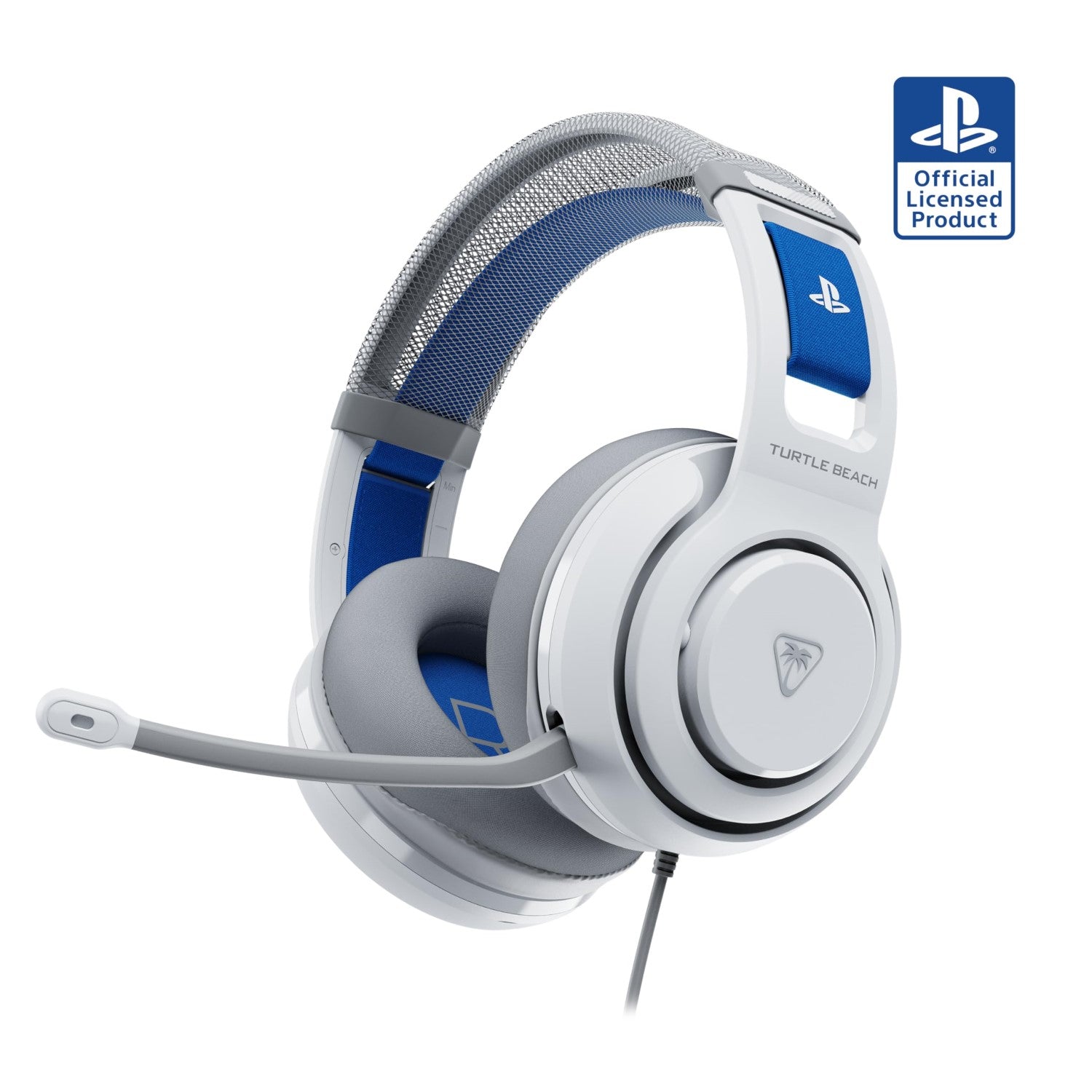TURTLE BEACH Atlas 200 Playstation Casque Gaming Filaire (Prise 3.5mm) - Micro Muet par Basculement - PS5 & PS4 - Blanc