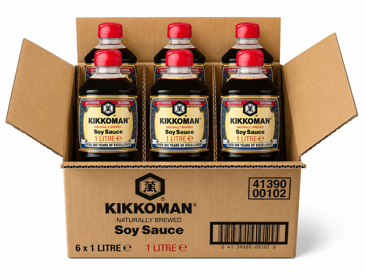 KIKKOMAN Sauce soja - 6 x 1 L