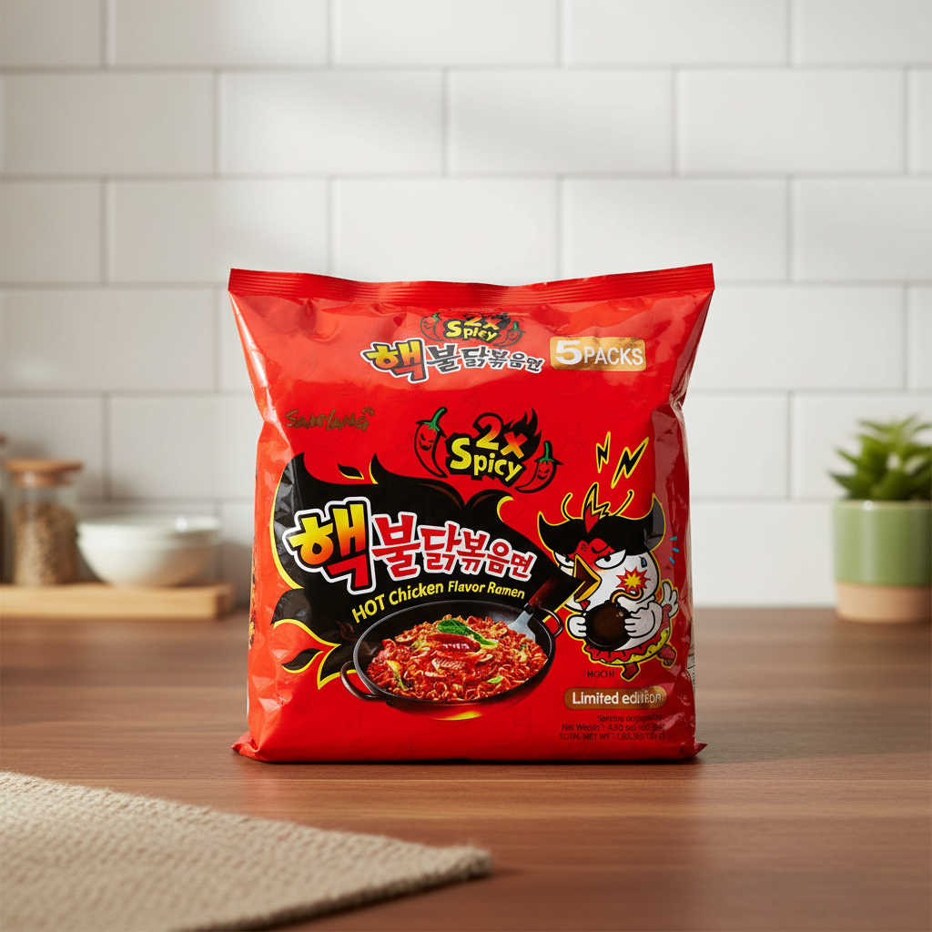 Samyang Nouilles instantanées au poulet doublement épicé - 5 x 140 g
