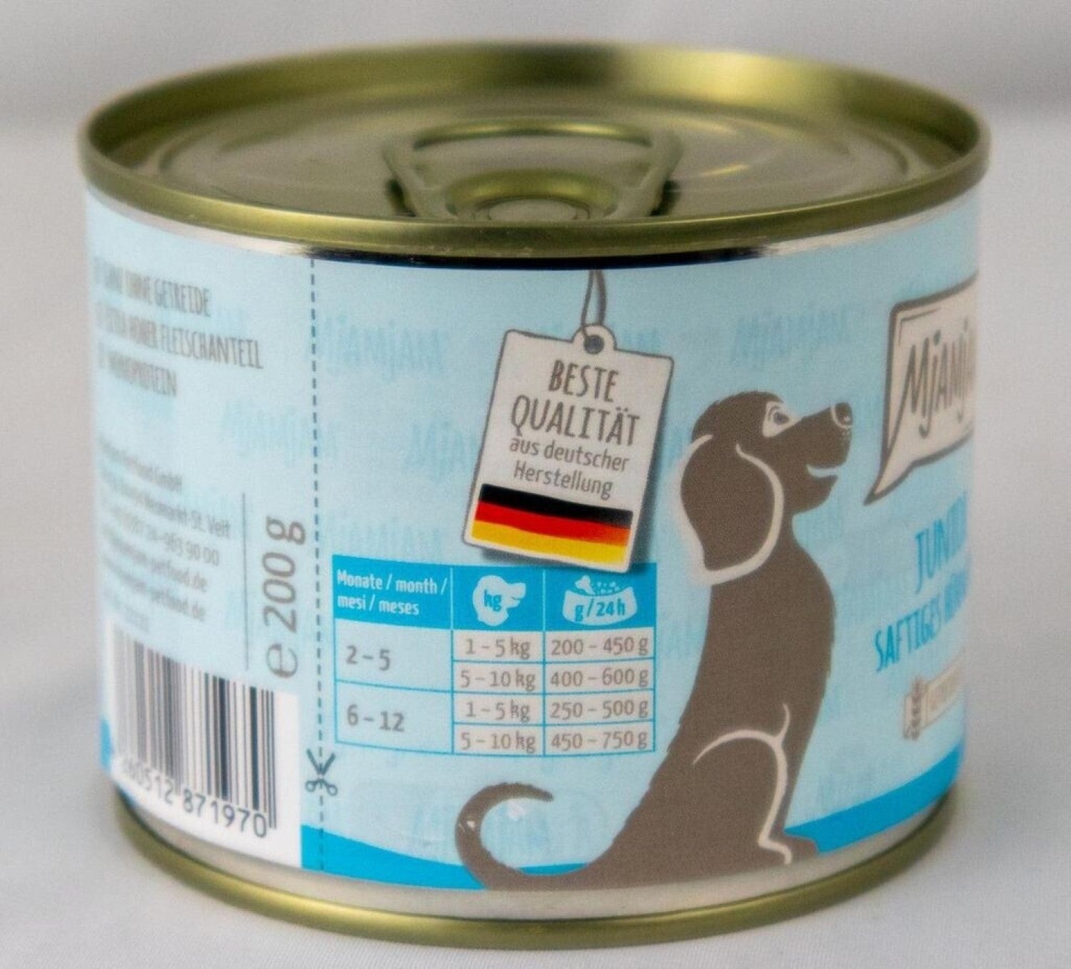 MjAMjAM Junior Nourriture humide pour chien poulet 200 g