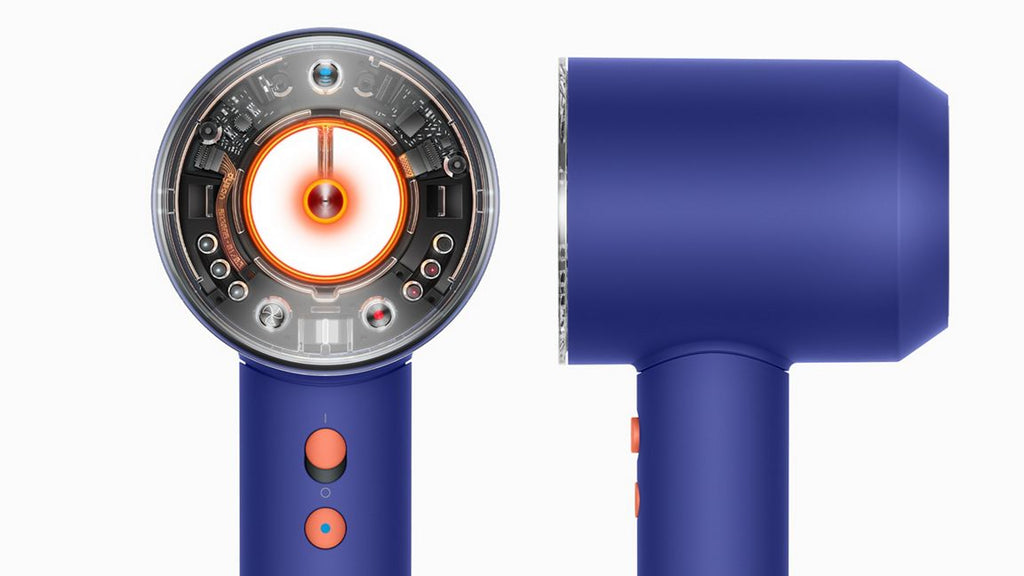 Dyson Supersonic Nural HD16 Sèche-cheveux professionnel ionique, 1600 W, 4 réglages de chaleur, 3 réglages de vitesse, avec accessoires, Bleu Periwinkle/Bleu Topaze, Prise UK