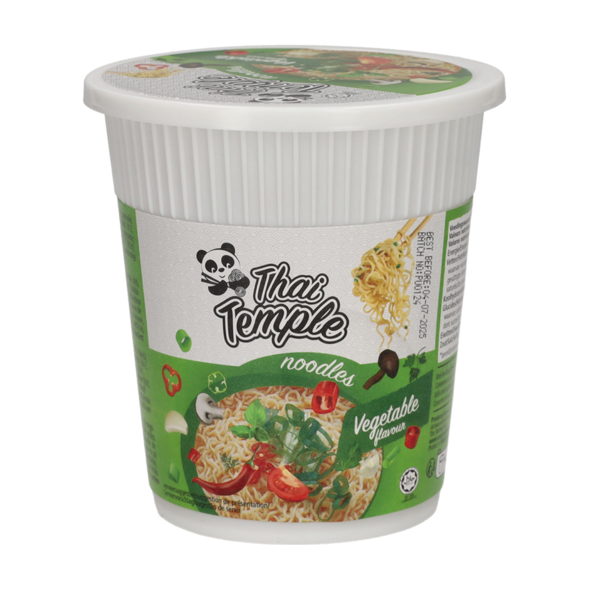 Thai Temple Panda Nouilles Instantanées Saveur Légumes - Cup 60 g
