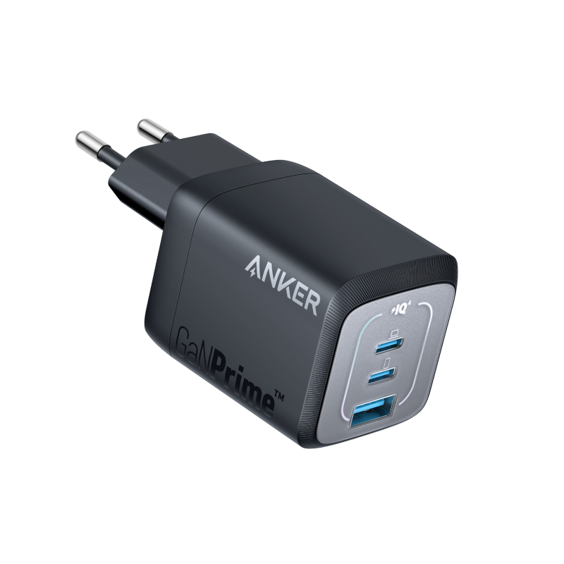 Anker Prime chargeur rapide USB-C GaN 67W à 3 ports, compact et pliable, adapté à MacBook/iPad/iPhone/Samsung et à de nombreux autres appareils
