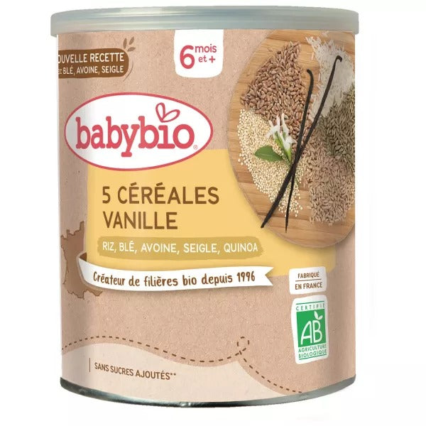 Baby Bio Céréales quinoa vanille 6M 220 g
