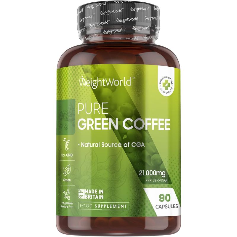 WeightWorld Café vert Pur 21000 mg 90 gélules