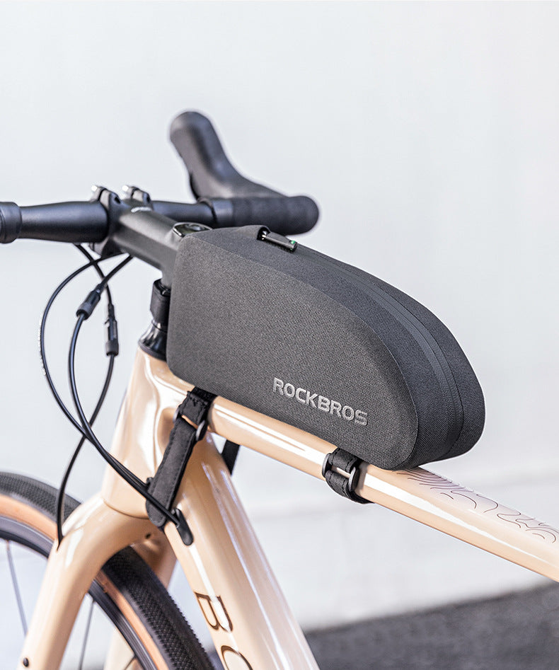 Sac de rangement de cadre avant imperméable, sac de selle de vélo compact pour tubes supérieurs, pour vélos de route, VTT et vélos de gravel