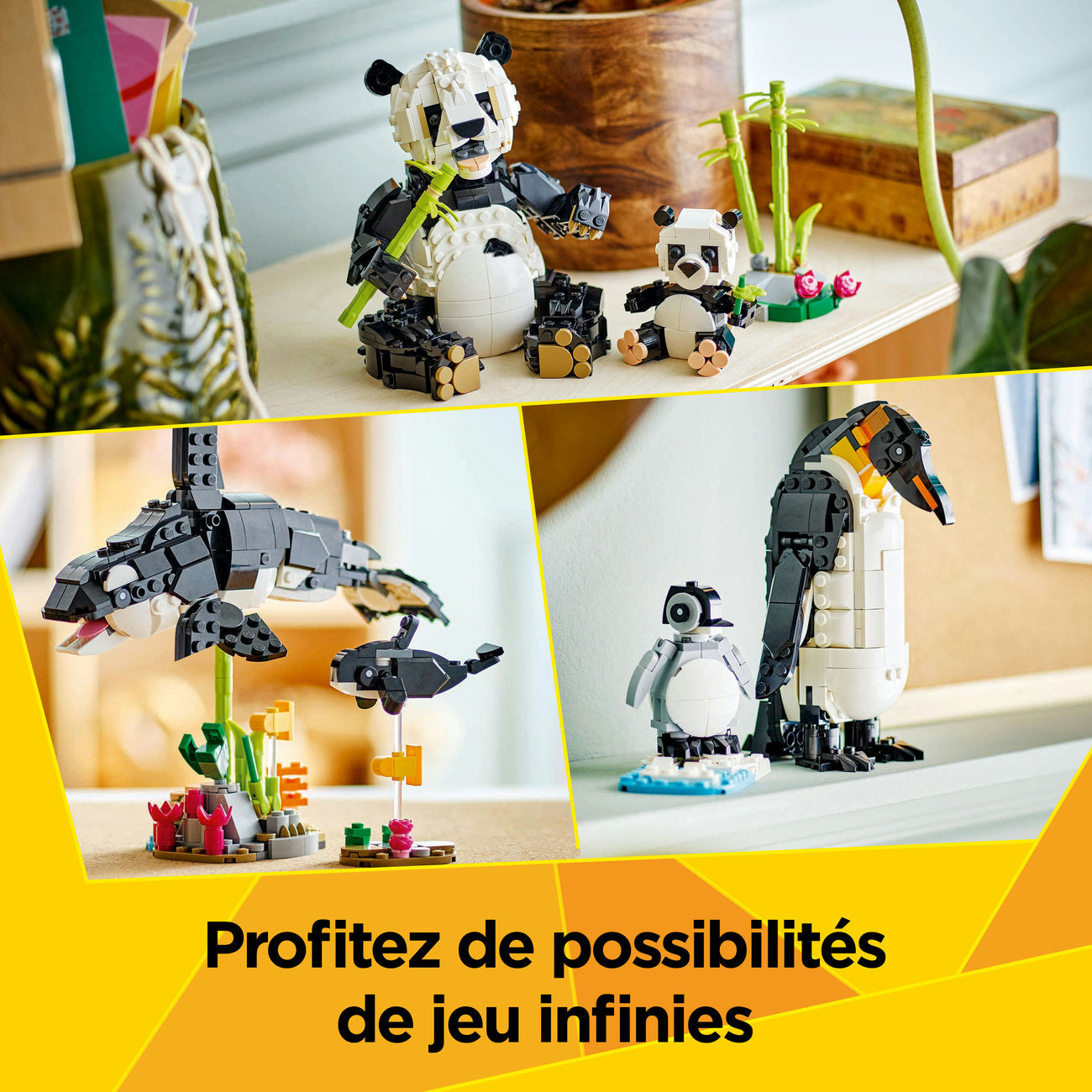 LEGO Creator 31165 Animaux sauvages : la famille de pandas