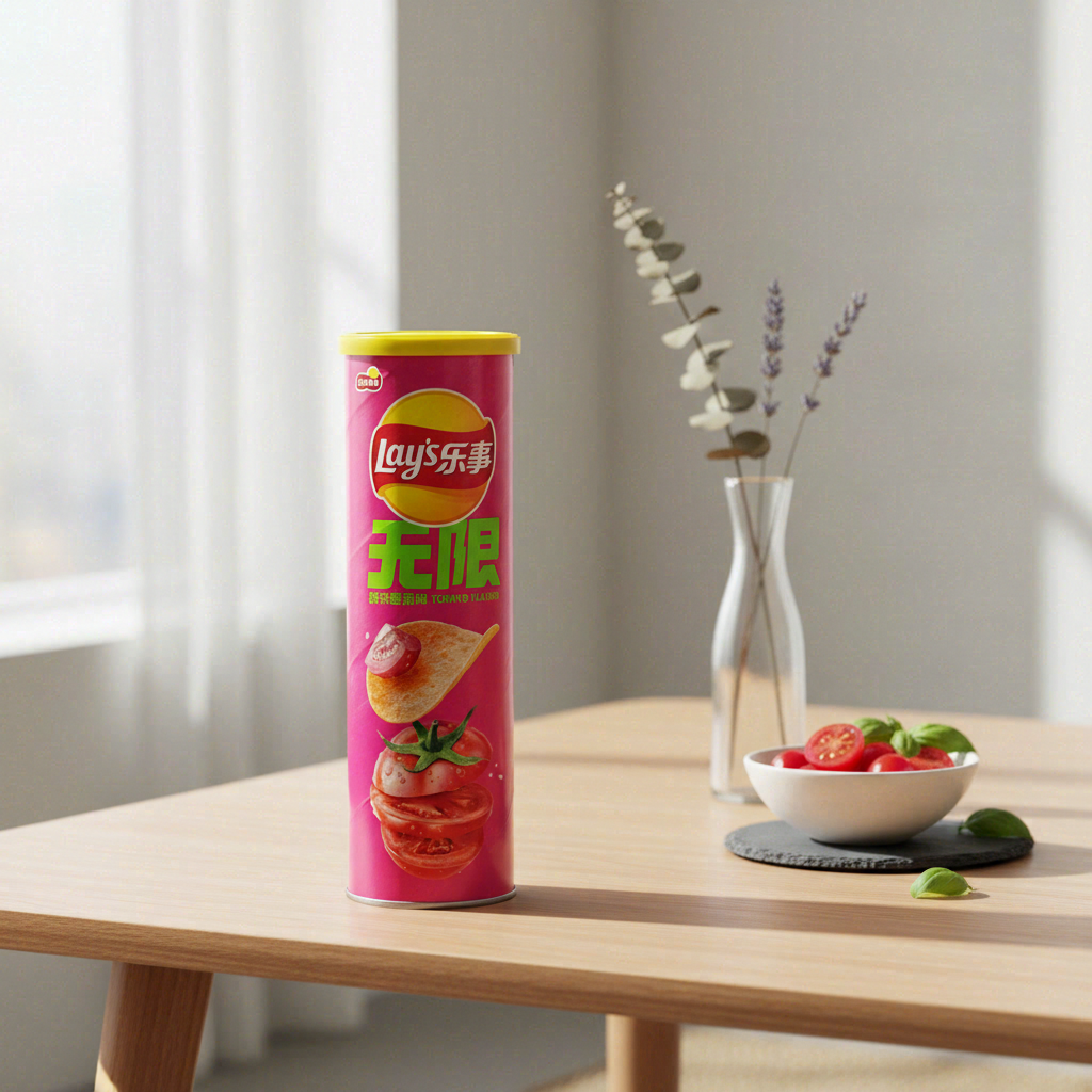 Lay's Chips de pommes de terre tube illimité saveur tomate intense 90 g