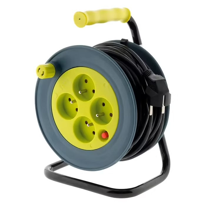 Zenitech Power Reel 4x2P+T - 15 m 3G1 mm² - Jaune