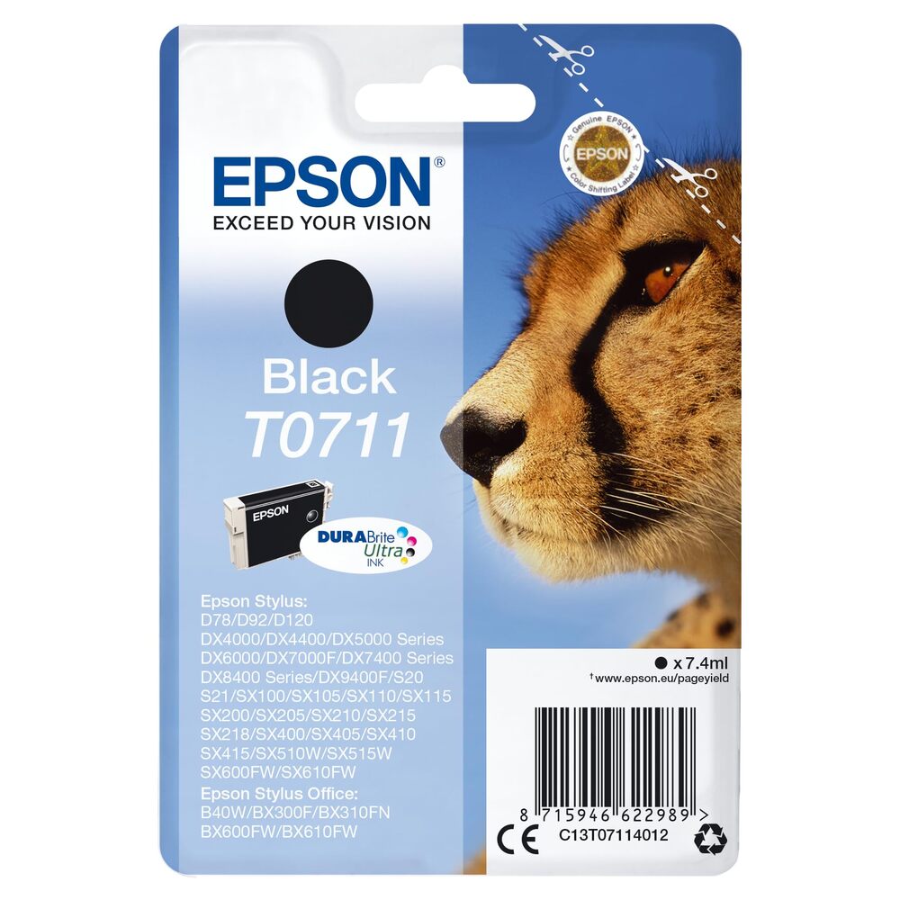 Epson C13T90724N Cartouche d'encre cyan authentique XXL ultra haute capacité Lot de 1