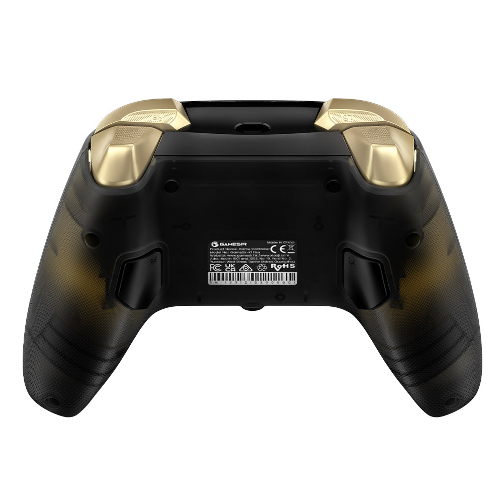 GameSir Kaleid Flux Manette de jeu filaire RGB pour Xbox Series X/S, Xbox One et Win10/Win11 - Transparent fumé