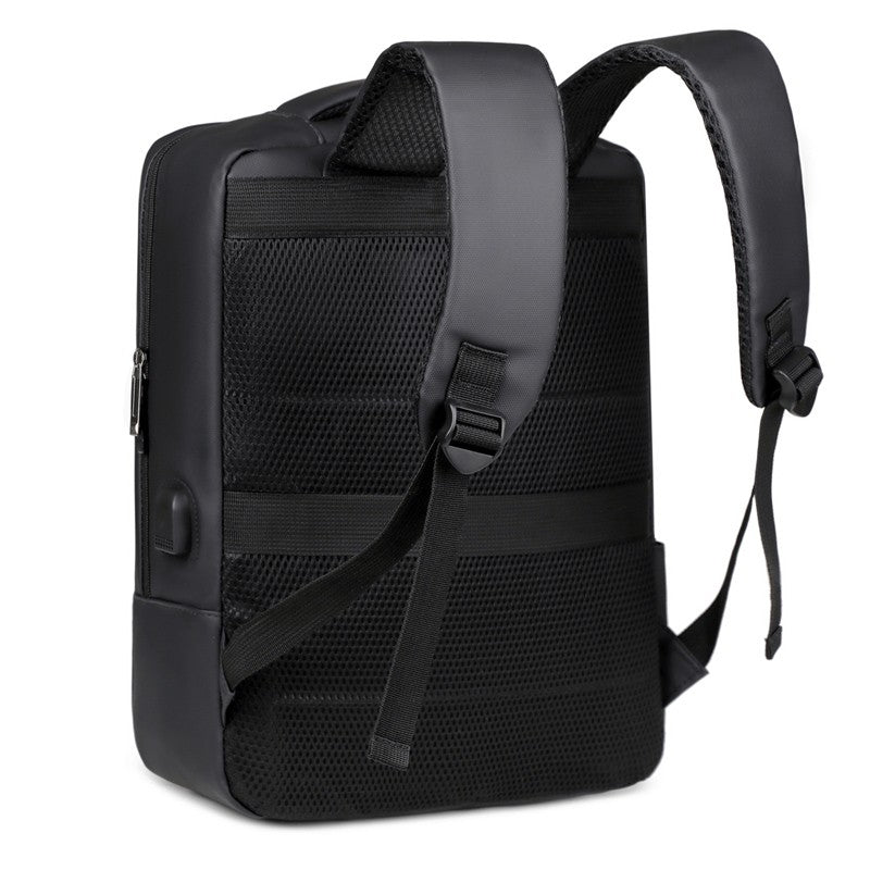 Sac à dos ordinateur portable professionnel 15,6 pouces léger hydrofuge multi-compartiments sac à dos fin sac à dos décontracté pour trajet bureau court voyage