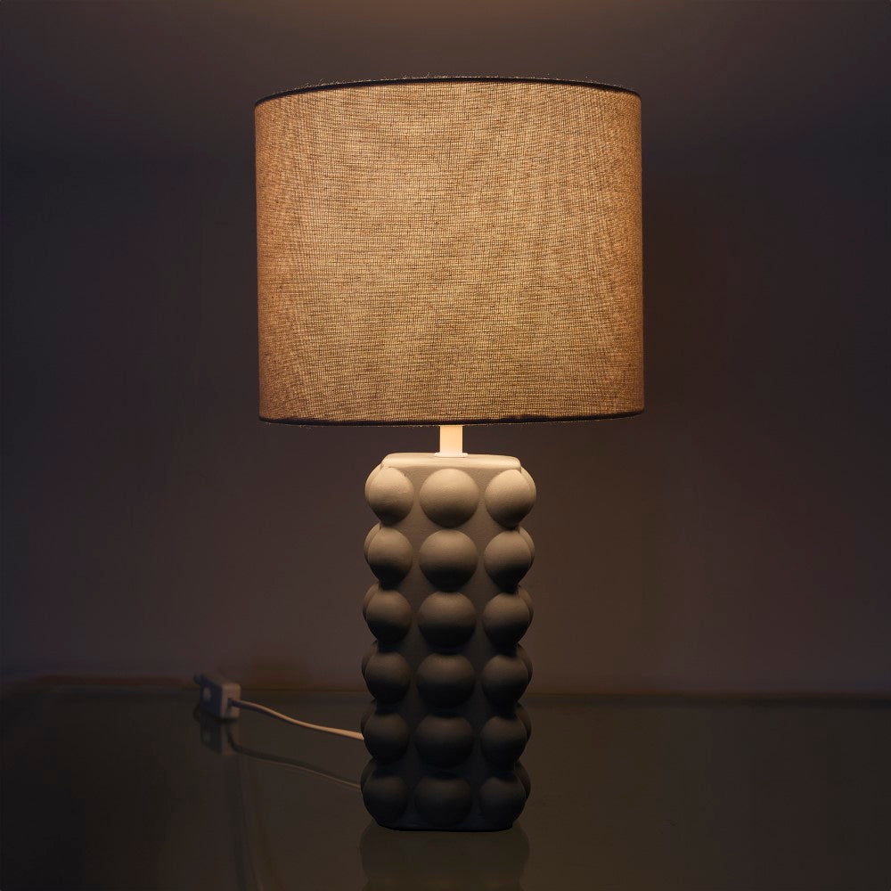 HOME DECO FACTORY Lampe en céramique Taupe