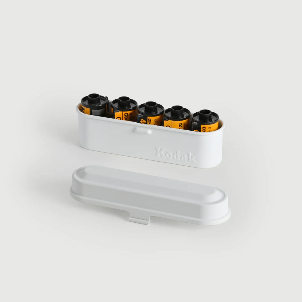 Kodak Boîte de rangement en métal pour pellicule 135 mm, Blanc