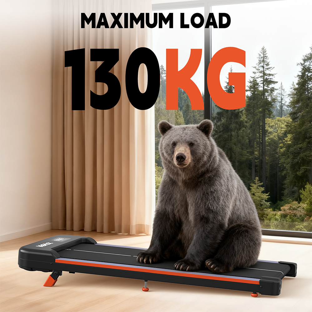 KeHot YQ N3897 Tapis de marche inclinaison 9 %, tapis roulant silencieux compact, musique Bluetooth, écran LED, tapis roulant compact sous bureau