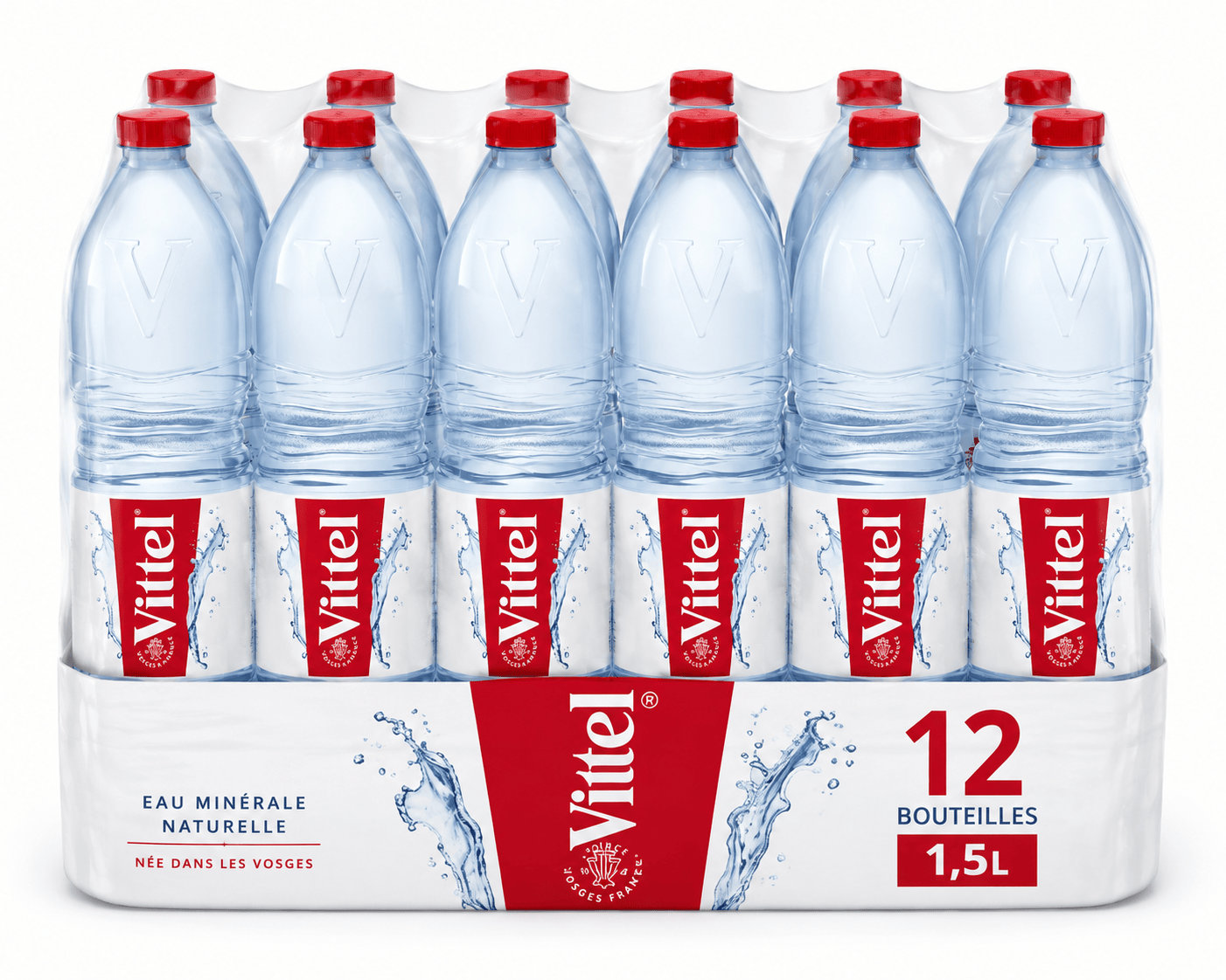 VITTEL Eau minérale naturelle Pack 12x1.5L