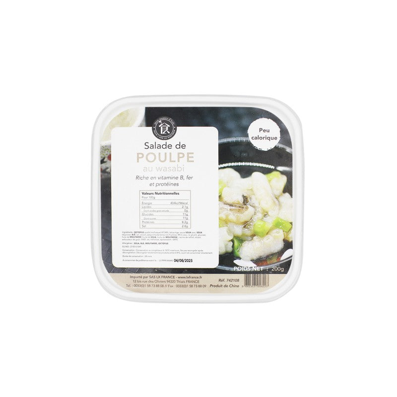 MON PANIER D'ASIE Salade de poulpe au wasabi - 200 g