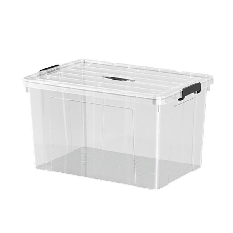 E-YAYUN Lot de 4 Boîtes de rangement épaisses en plastique transparent 42 x 30 x 25 cm