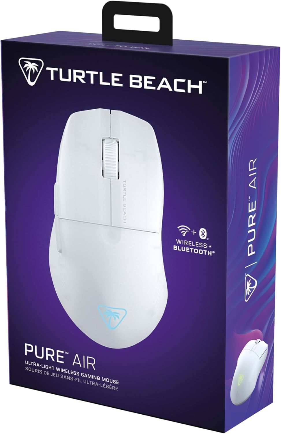 TURTLE BEACH Souris Gaming Sans Fil Pure Air 2.4GHz & Bluetooth - 26000 DPI, 6 Boutons - Blanc