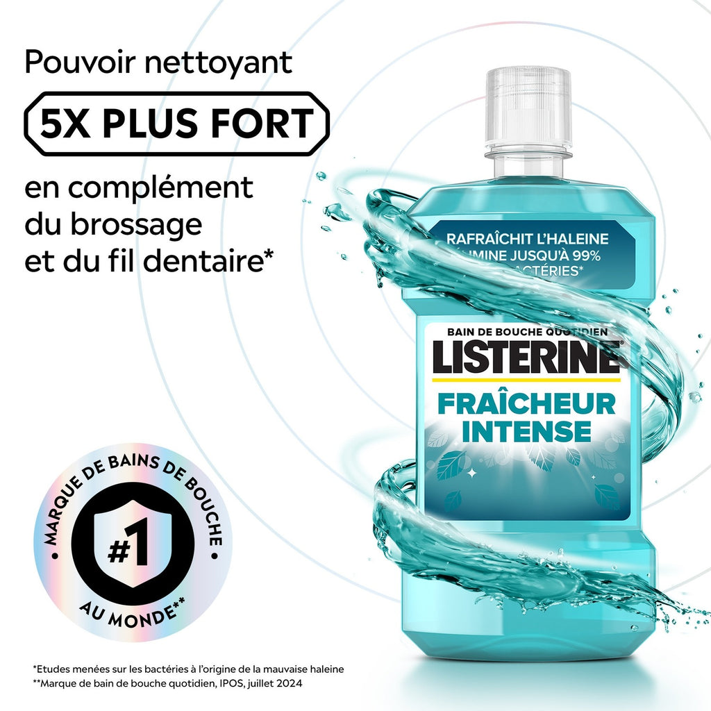 Listerine Bain de Bouche Fraîcheur Intense - 500 ml