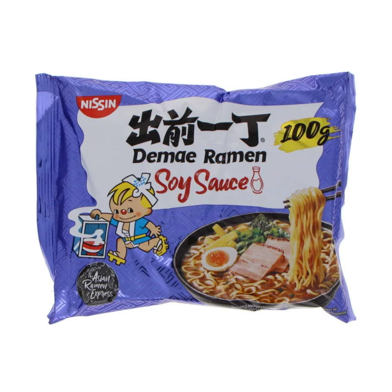 NISSIN Nouilles instantanées Demae en sachet Tokyo soja 100 g