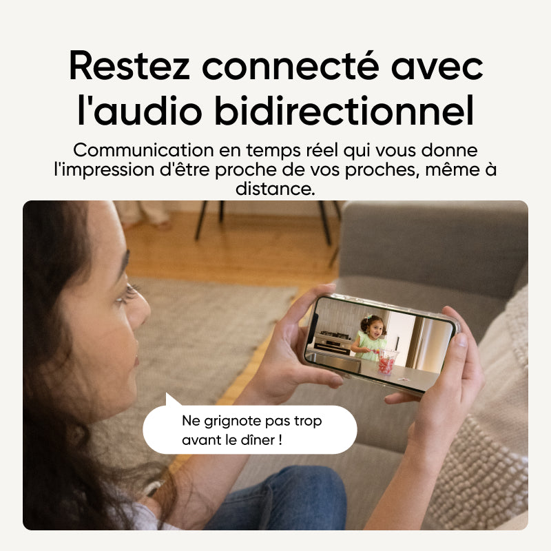 eufy Security Indoor Cam C220 Caméra de sécurité intérieure 2K filaire avec PTZ 360°, Wi-Fi, détection d'humains/mouvements, idéale comme babyphone