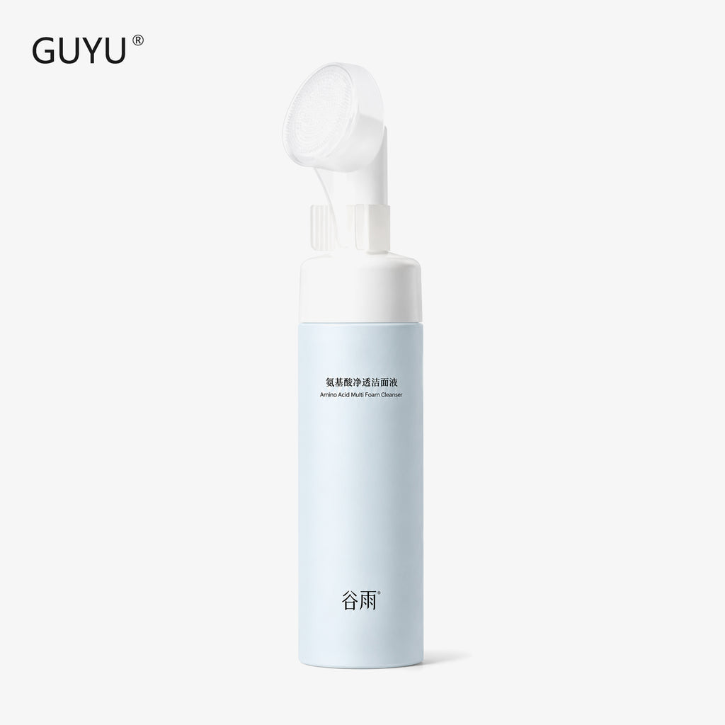 GUYU Nettoyant Visage aux Acides Aminés avec Brosse Nettoyante 150 ml