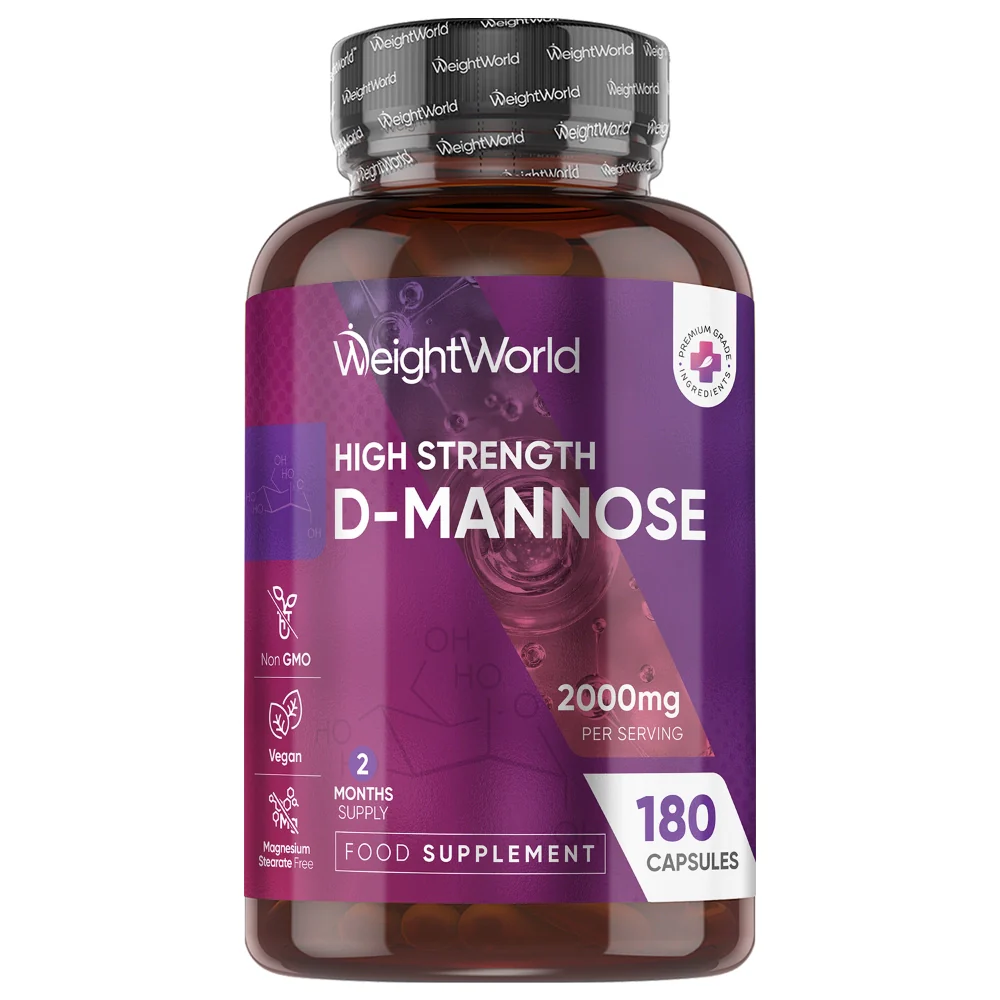 WeightWorld D-Mannose 2000 mg - 180 gélules