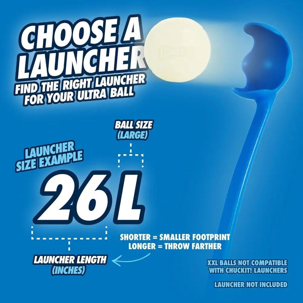 CHUCKIT! Max Glow Ball pour chiens - Pack de 1
