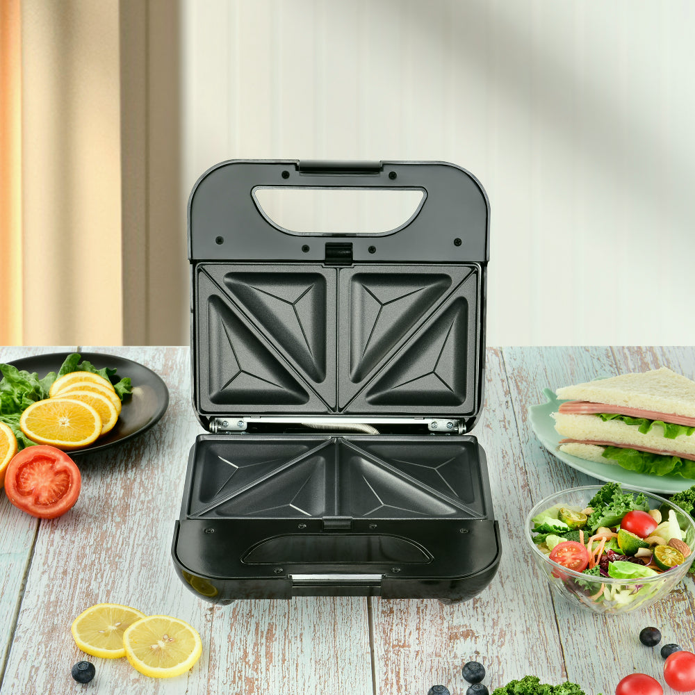 KITCHENCOOK Mister K Appareil à sandwich 3-en-1 en acier inoxydable