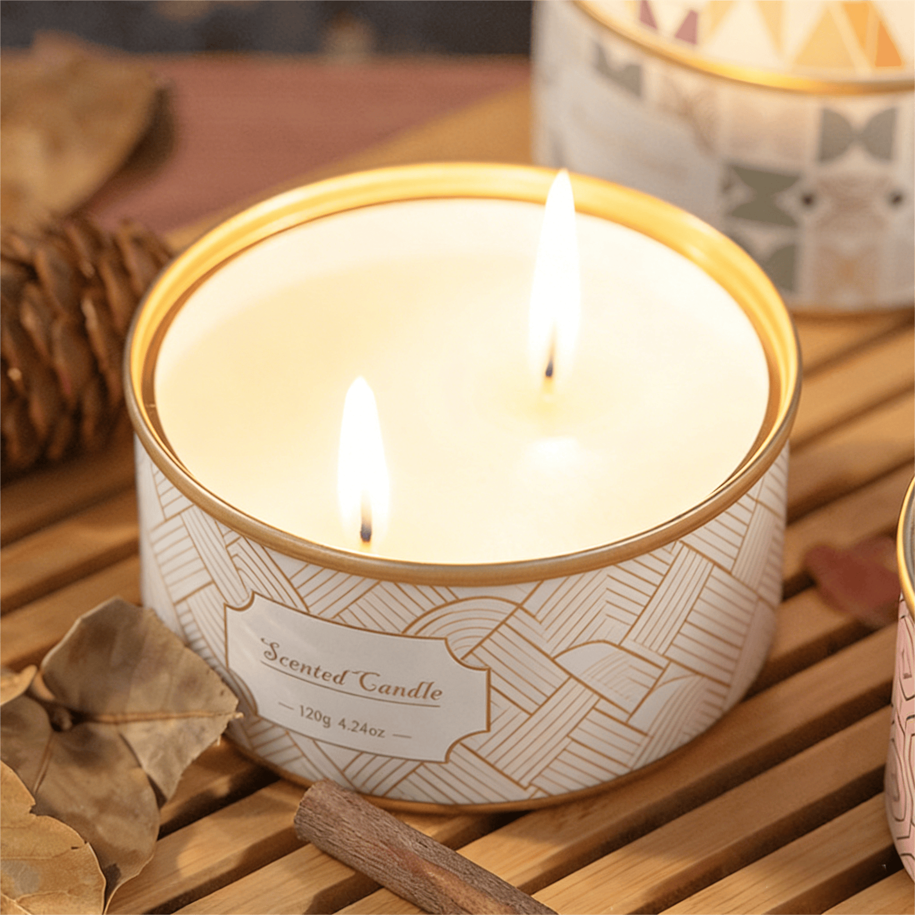 ZOOLY Bougie parfumée en conserve 120 g - Genévrier et lavande