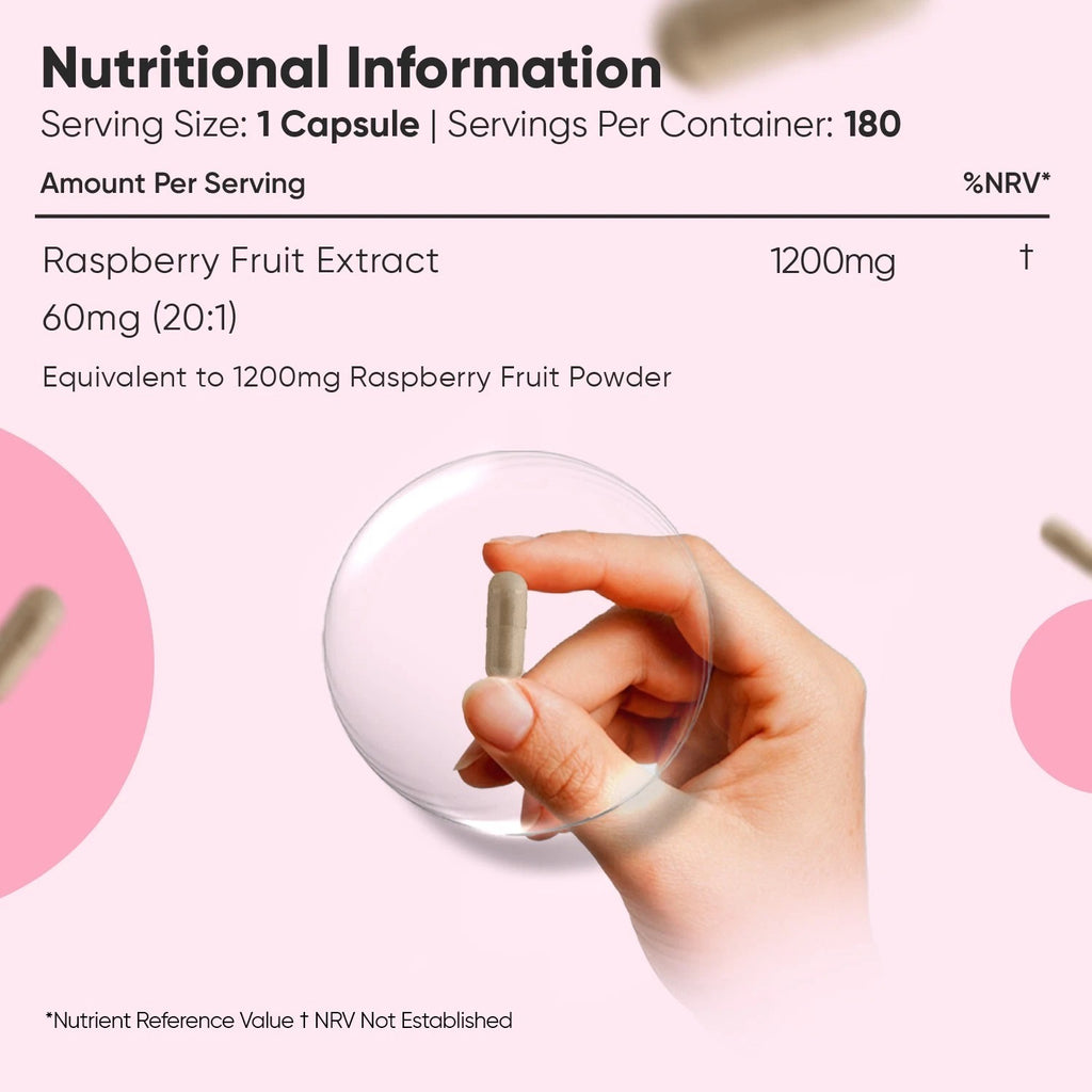 WeightWorld Pure aux cétones de framboise 1200 mg - 180 gélules