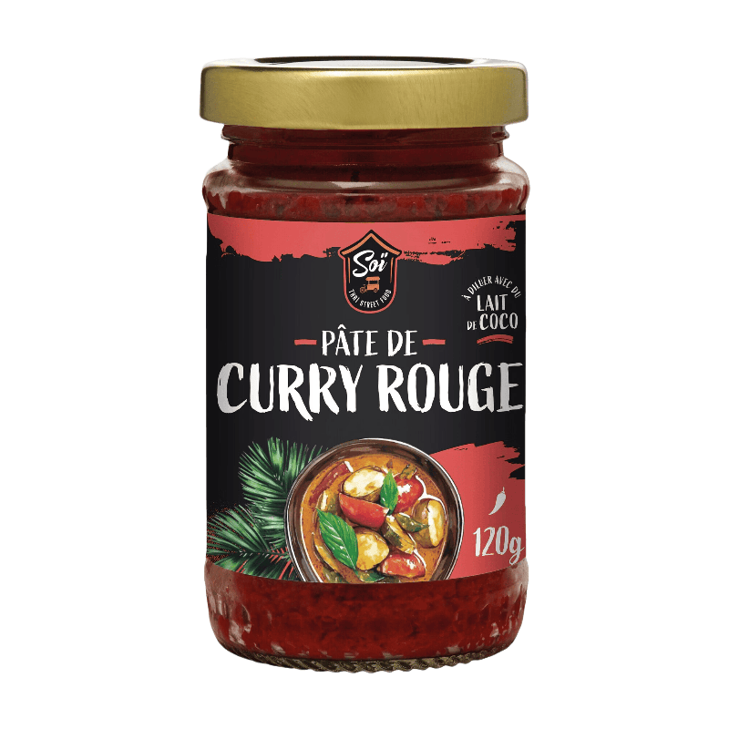 SOÏ Pâte de curry rouge 120 g