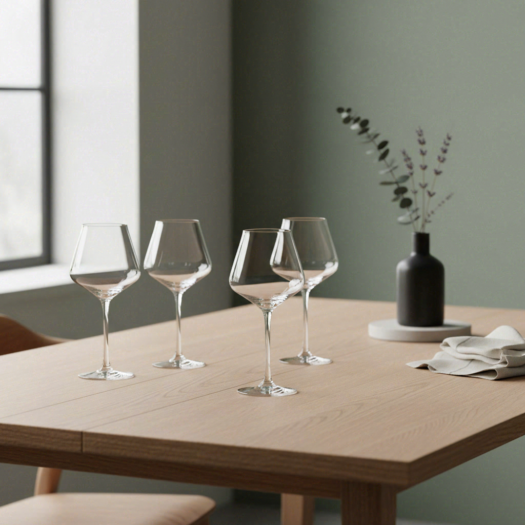 BJÖRN LAGOM Lot de 6 verres à pied - 47 cl