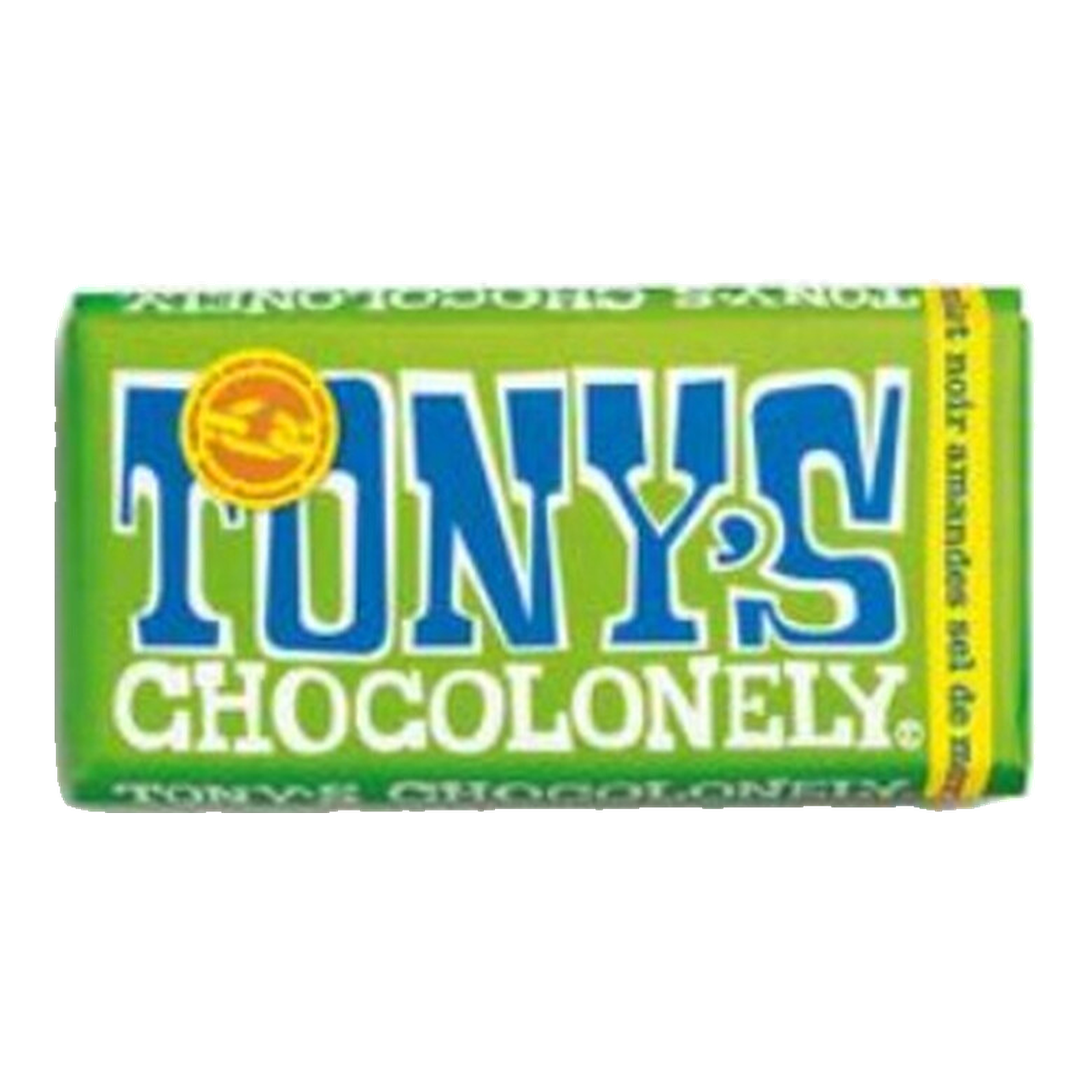 TONY'S CHOCOLONELY Chocolat noir aux amandes et sel de mer - 180 g