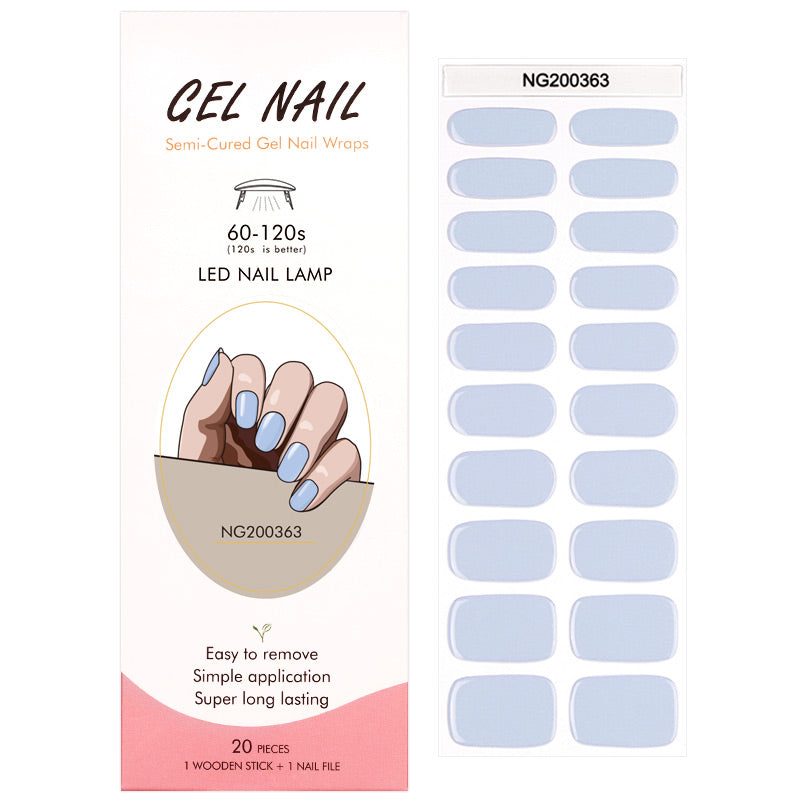 MeoMagic Stickers à Ongles Press-On Nail Art en Gel Teinte 14-156 (Lot de 20)