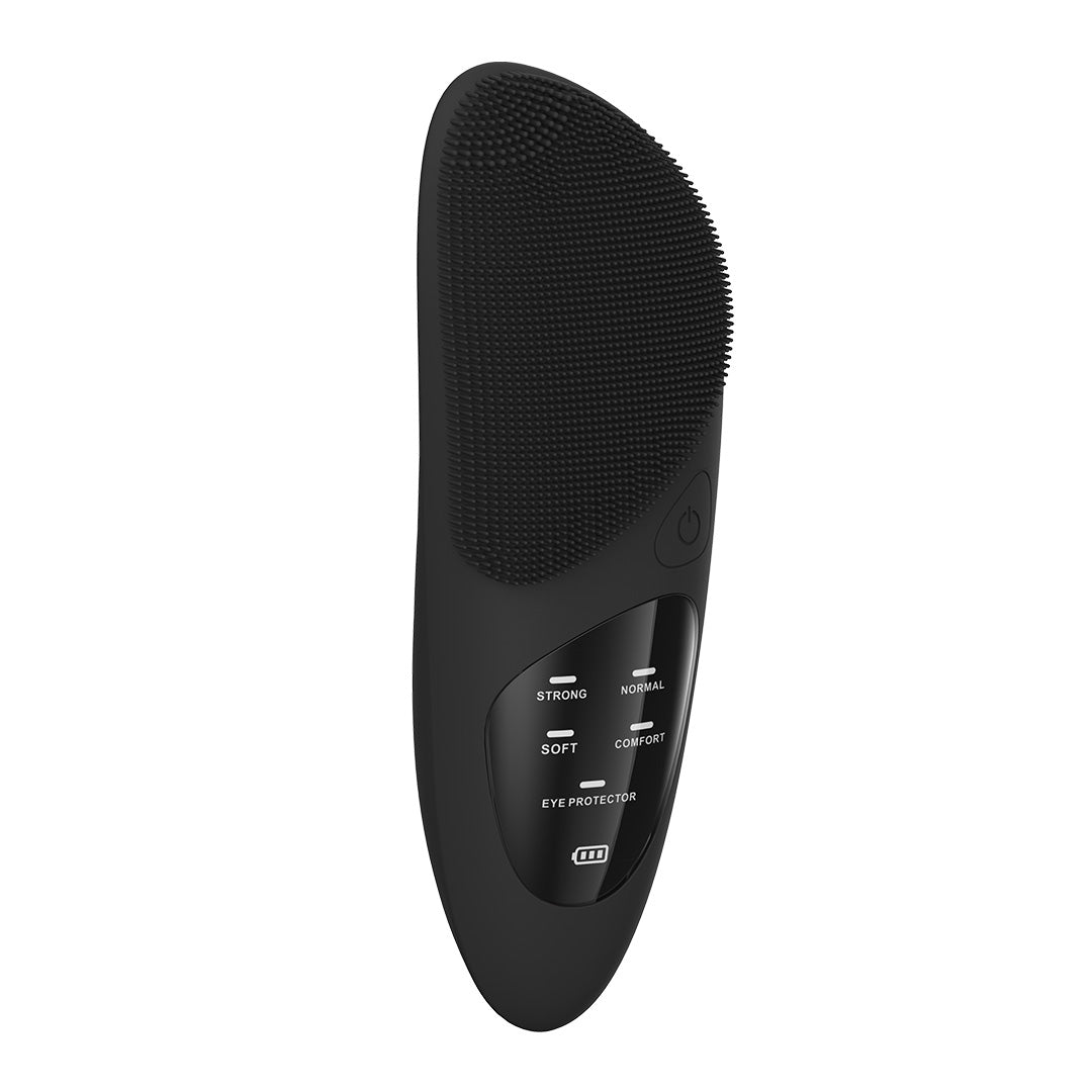 Sunluxy JMY-05 Brosse nettoyante pour le visage, grand écran affichant la puissance et le mode, nettoyage, massage et compresse chaude trois-en-un, soin des yeux à température constante, appareil de beauté à domicile, noir