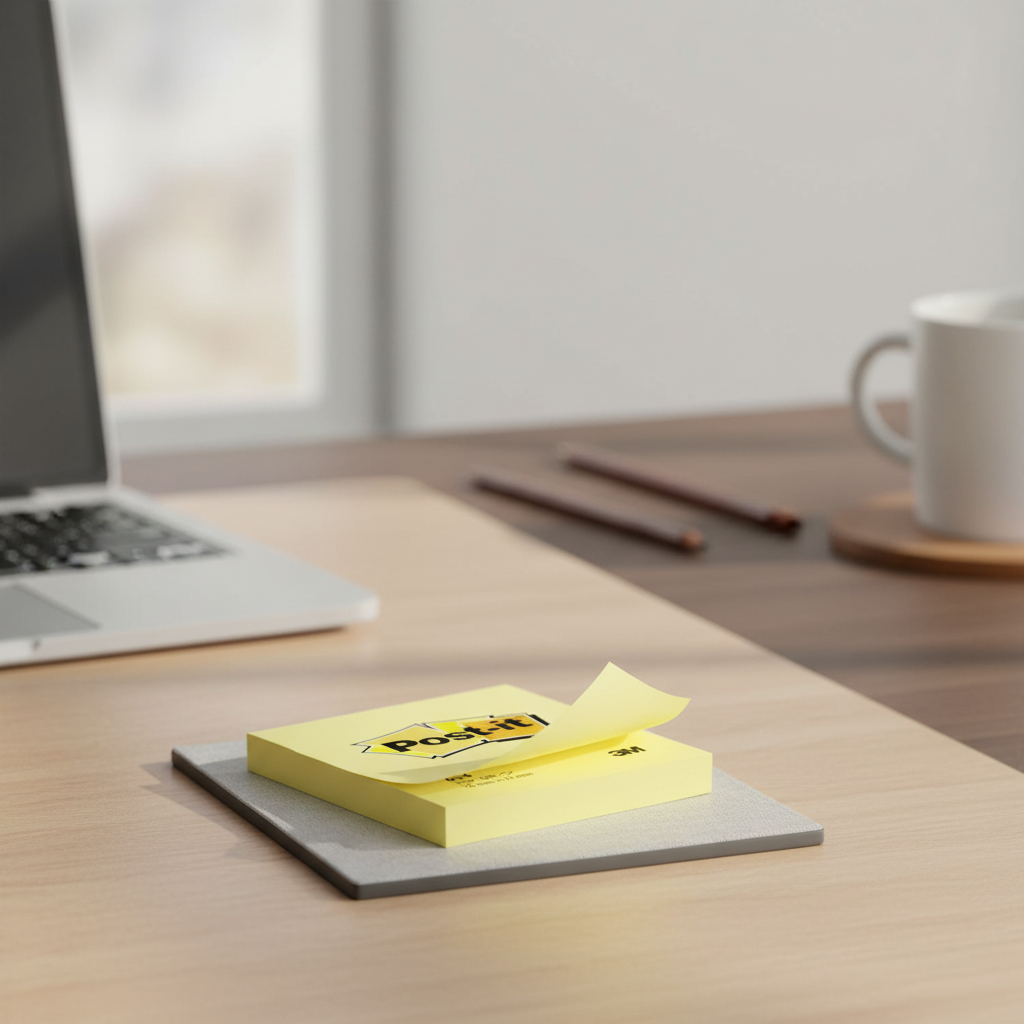 Post-it® Notes repositionnables, Jaune canari, 76 mm x 76 mm, 100 feuilles/bloc, 6 blocs/paquet, 100 % PEFC, SGSCH-PEFC-COC-110078