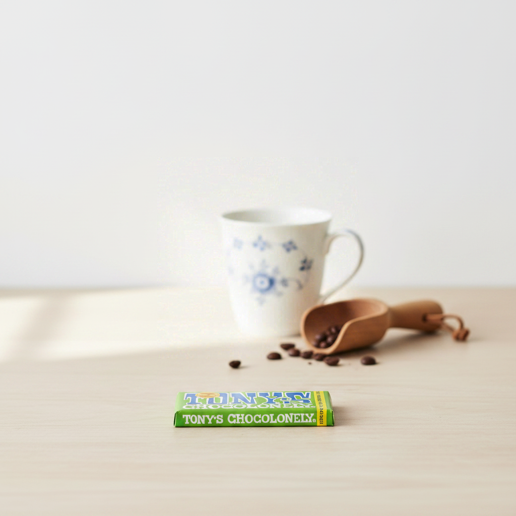 TONY'S CHOCOLONELY Chocolat noir aux amandes et sel de mer - 180 g