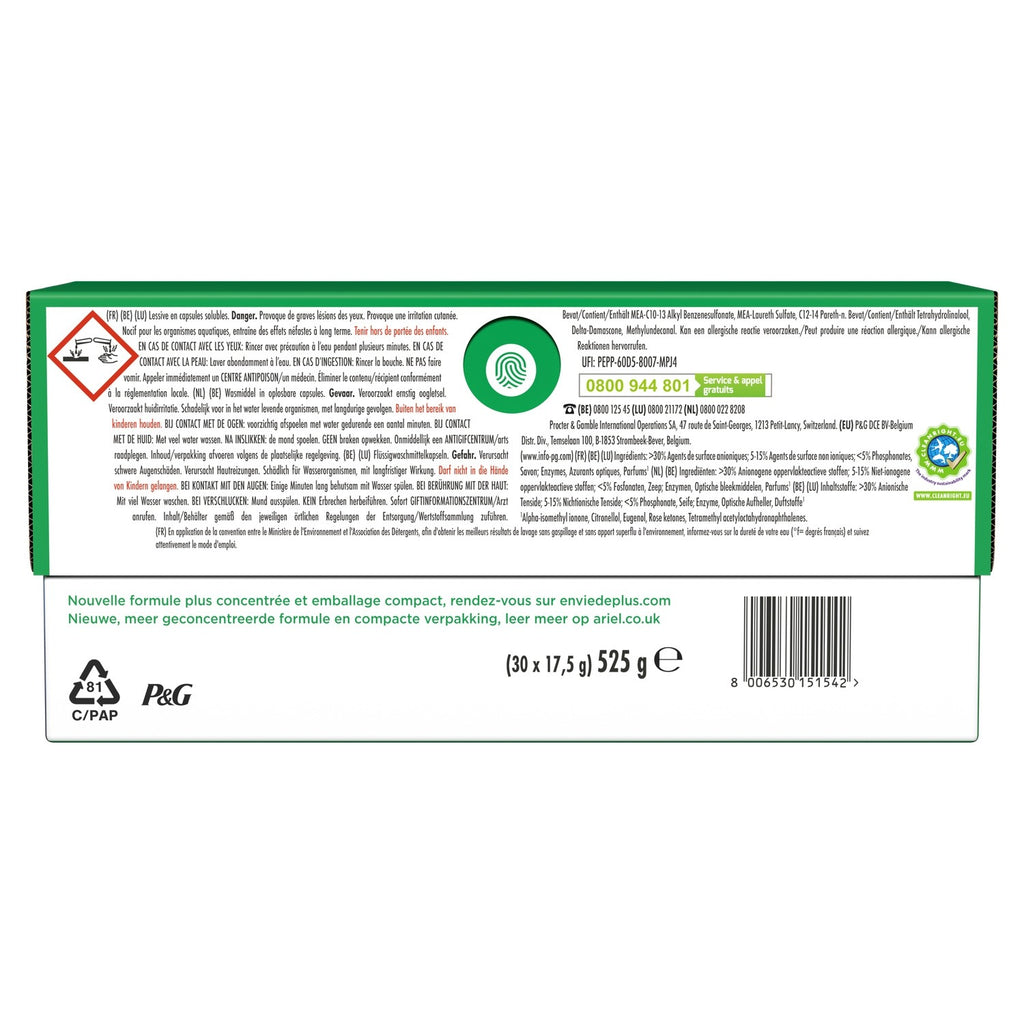 Ariel 4-en-1 capsules de lessive Alpine 30 doses