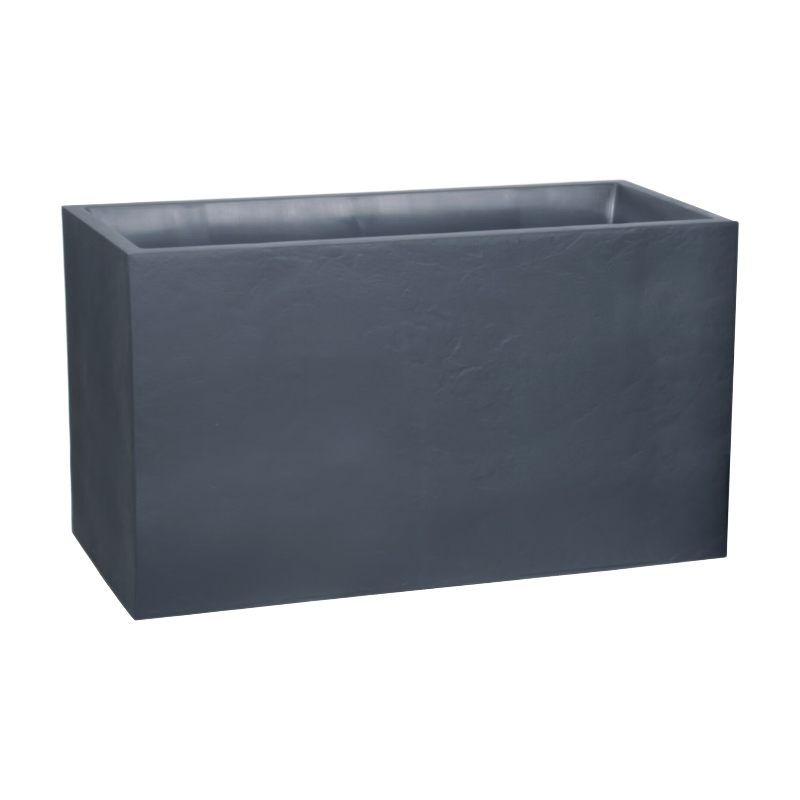 EDA Muret VOLCANIA Gris anthracite Double paroi - avec zone de rétention d'eau Dim. 99,5 x 39,5 x 60 cm - Volume 116 L