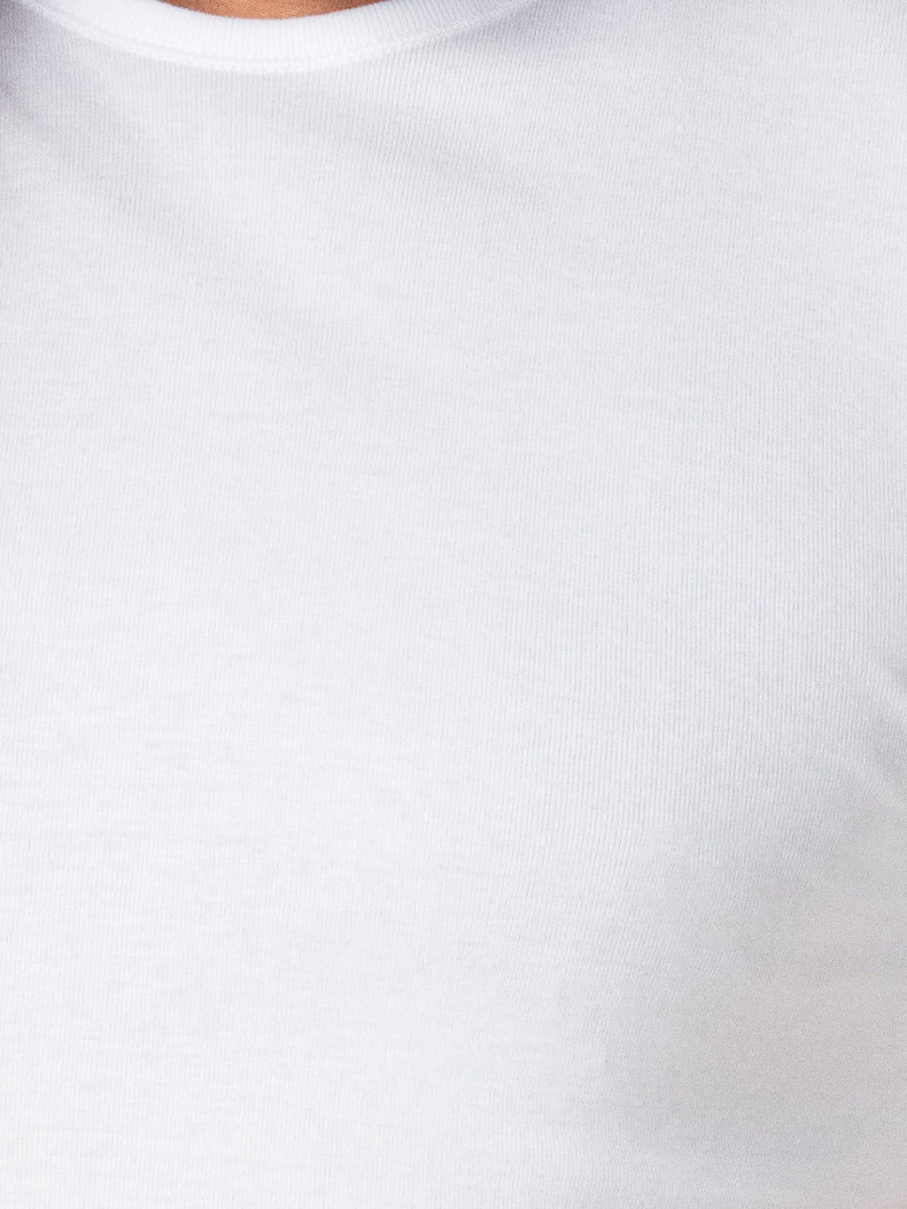 EMINENCE T-shirt à col rond coton pur premium, blanc, XL