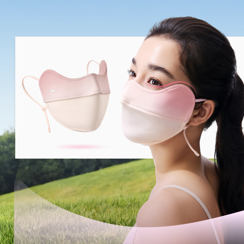 Beneunder Masque solaire avec blush et protection des coins des yeux AL01m - Pâte de haricots roses - F (Taille unique)