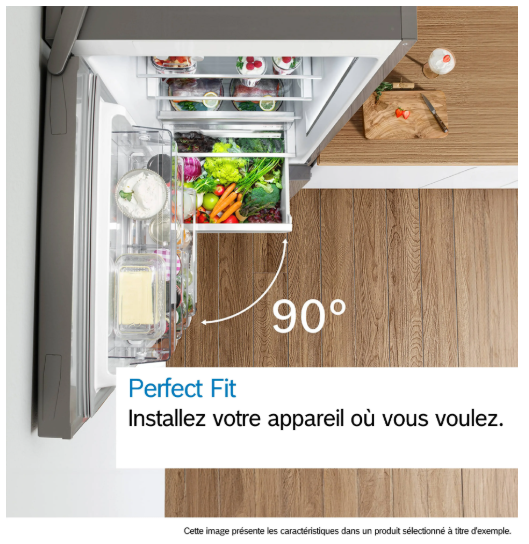 Bosch KGN33NLEB Réfrigérateur et congélateur Classe E 282 L - Inox